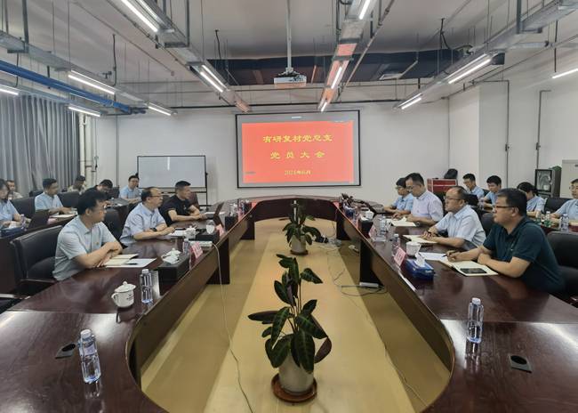 中國有研副總經(jīng)理毛昌輝到有研復(fù)材講授黨紀學(xué)習(xí)教育專題黨課